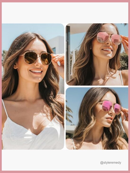 Polarized Aviator Sunglasses with Metal Frame and UV Protection main image 6